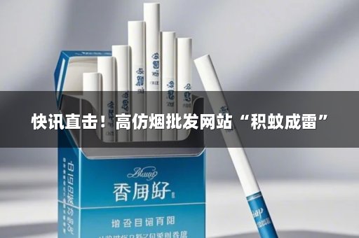 快讯直击！高仿烟批发网站“积蚊成雷”
