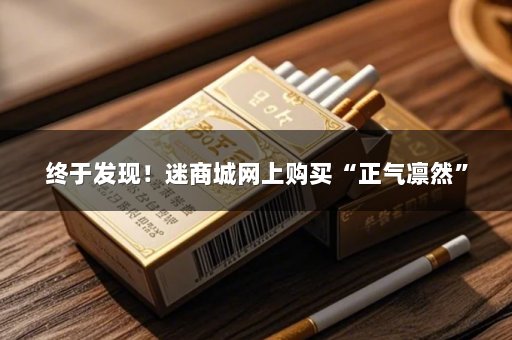 终于发现！迷商城网上购买“正气凛然”