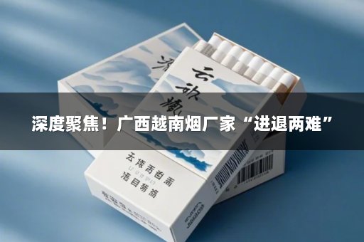 深度聚焦！广西越南烟厂家“进退两难”